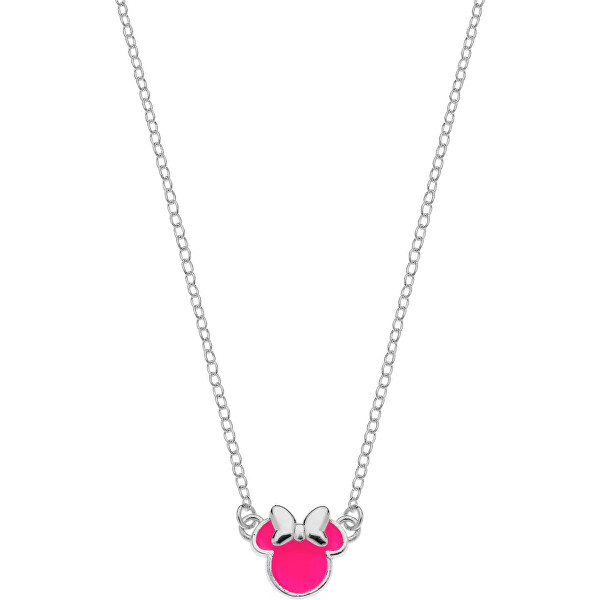 Krásny oceľový náhrdelník Minnie Mouse NS00039SL-157.CS