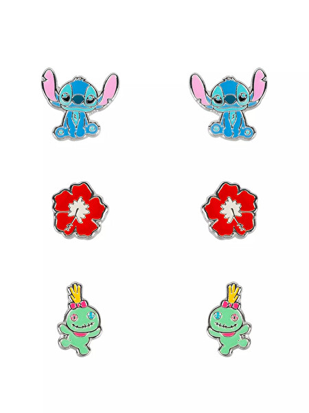 Set náušnic pro dívky Lilo & Stitch SF00468SL.PA (3 páry náušnic)
