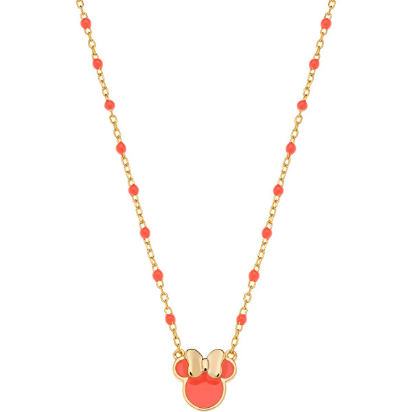 Prekrásny pozlátený náhrdelník Minnie Mouse NS00056YL-157.CS
