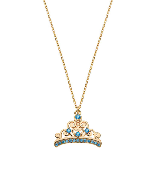 Pôvabný pozlátený náhrdelník Princess NS00020YZBL-157.CS (retiazka, prívesok)