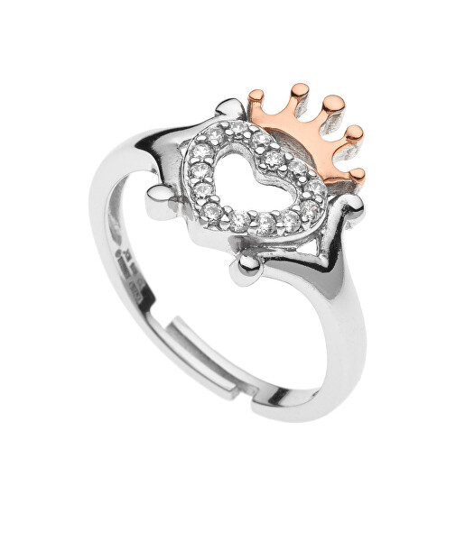 Půvabný stříbrný prsten Princess CS00005SMPL-P.CS