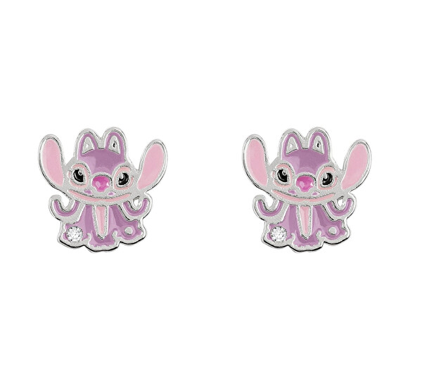 Roztomilé peckové náušnice pro dívky Angel Lilo & Stitch EF01086SRWL.PA