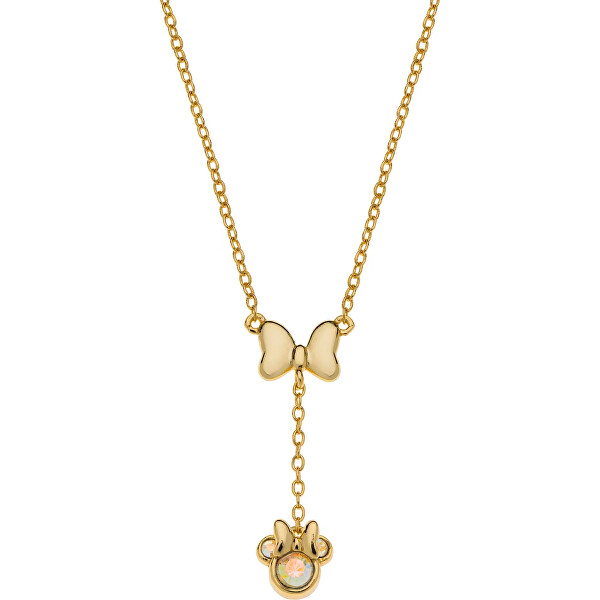 Něžný pozlacený náhrdelník Minnie Mouse NS00054YRCL-157.CS