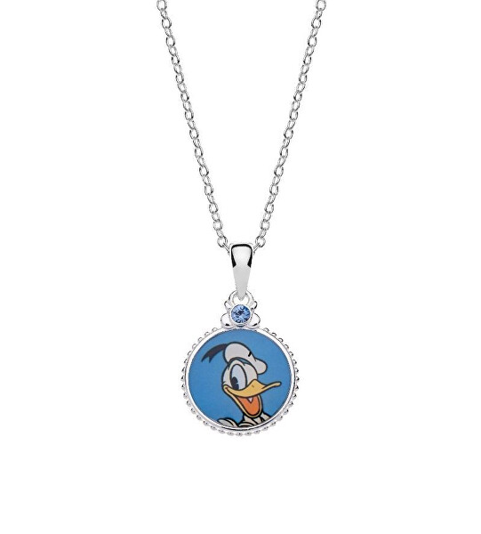 Strieborný náhrdelník Donald Duck CS00027SRJL-P.CS (retiazka, prívesok)