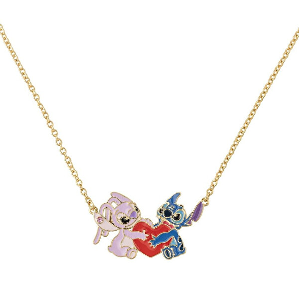 Okouzlující náhrdelník s přívěskem Stitch a Angel Lilo & Stitch NF00777YRUL-18.PA