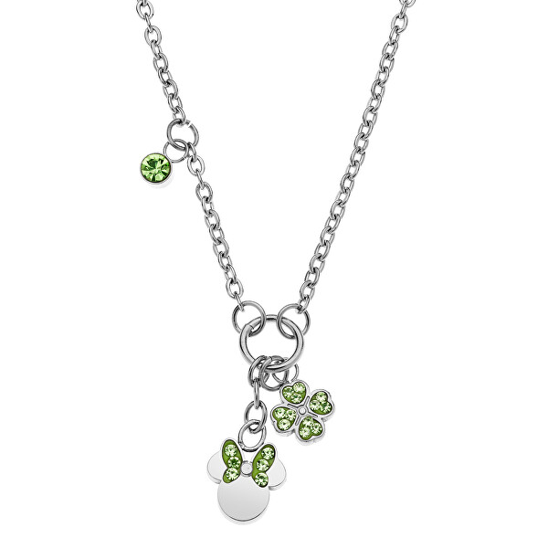 Trblietavý oceľový náhrdelník Minnie Mouse N600604RGL-157.CS