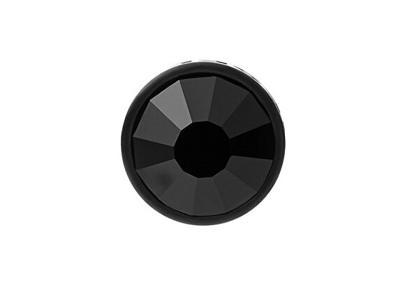 Elegantná čierna single náušnice DX1275001