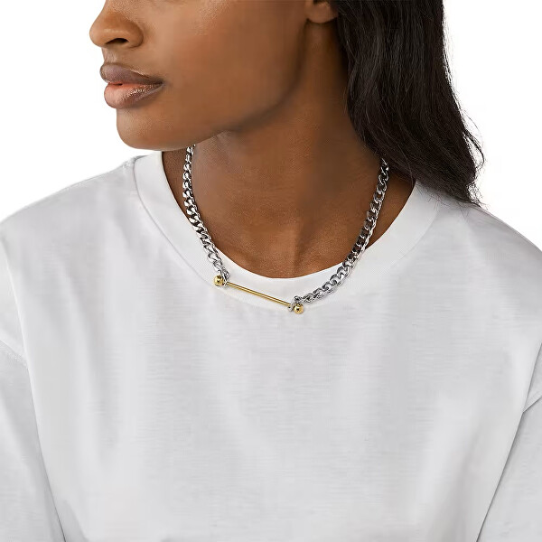 Elegantný oceľový náhrdelník DX1408931
