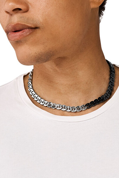 Fashion bicolor náhrdelník z oceli DX1530931