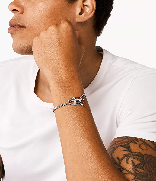 Fashion dvojitý ocelový náramek DX1535040