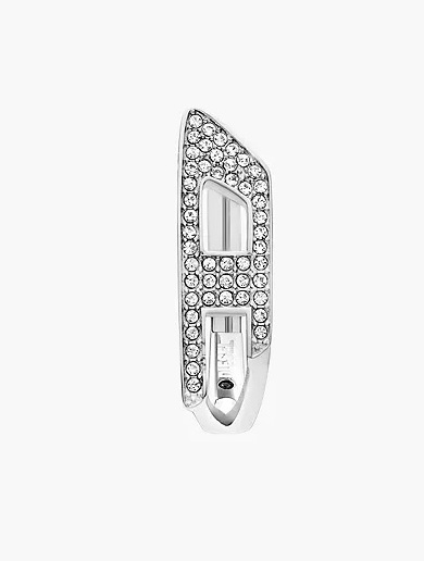 Třpytivá single náušnice z oceli DX1628040