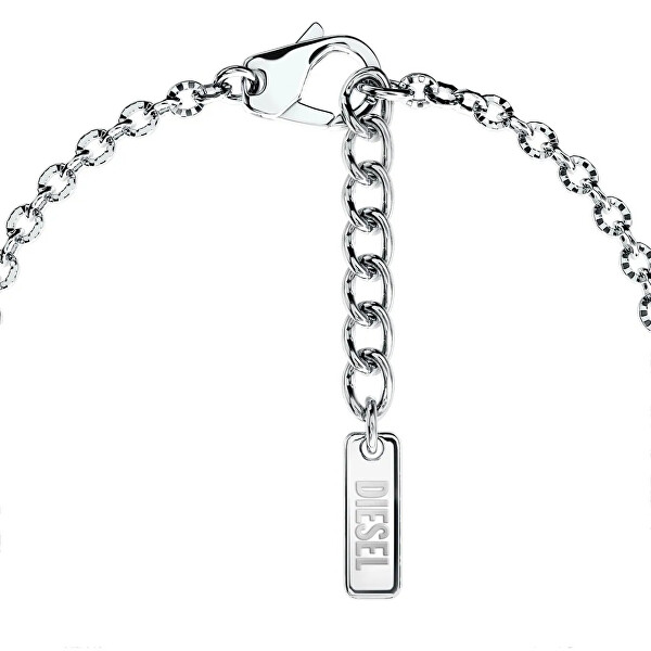 Nadčasový ocelový unisex náramek D Logo DX1691040