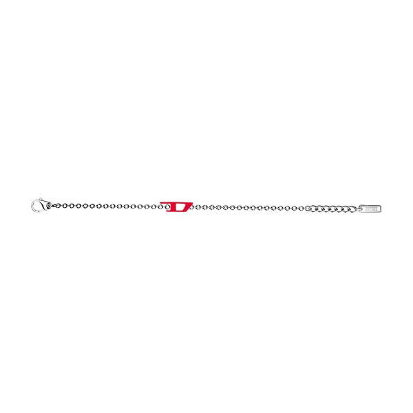 Nadčasový ocelový unisex náramek D Logo DX1691040