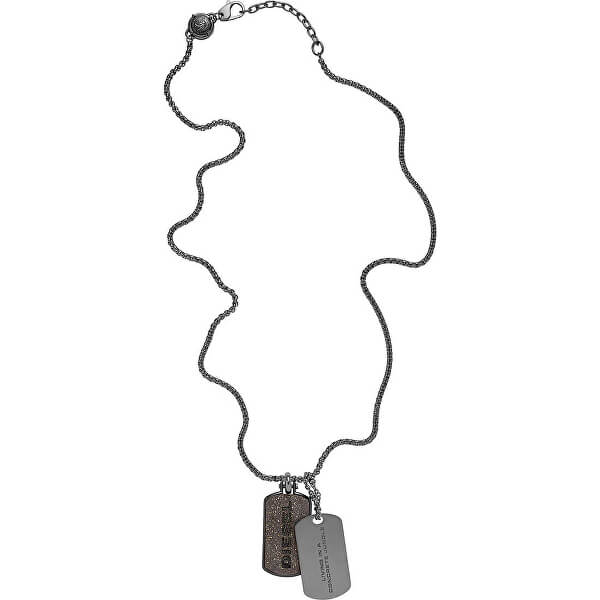Pánsky oceľový náhrdelník psie známky DX1257040