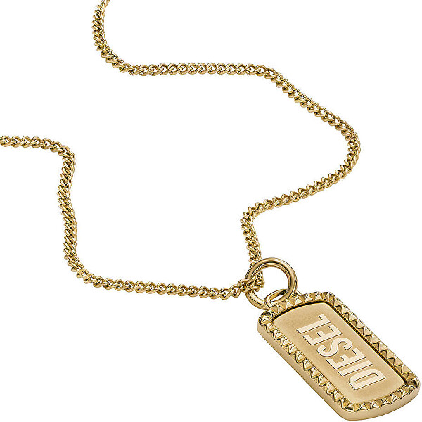 Vergoldete Halskette für Herren mit Anhänger DX1456710