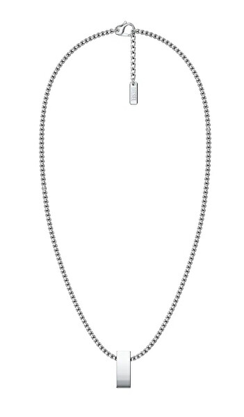 Stílusos acél unisex nyaklánc D Logo DX1689040