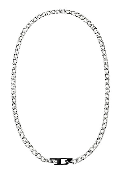 Nepřehlédnutelný ocelový náhrdelník D Logo DX1636931