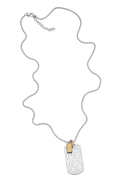 Módní ocelový pánský náhrdelník s přívěskem DDX1431931