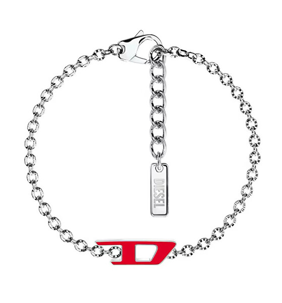 Nadčasový ocelový unisex náramek D Logo DX1691040
