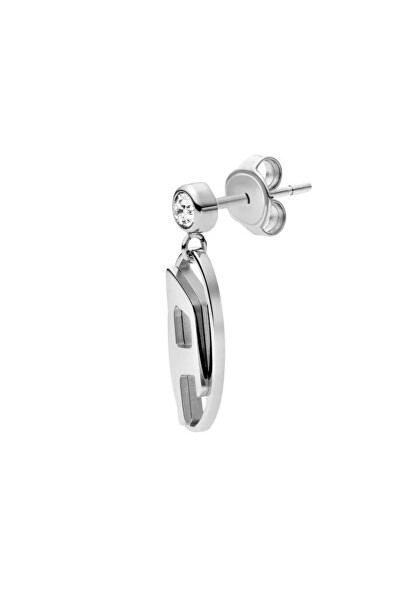 Acél single fülbevaló kristállyal DX1655040 - 1 db