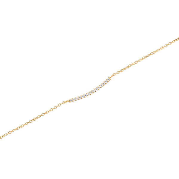 Elegantní pozlacený náhrdelník s kubickými zirkony Mirella DW00401632