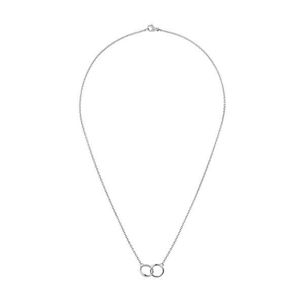 Krásny oceľový náhrdelník s kryštálmi Classic Lumine DW00400354