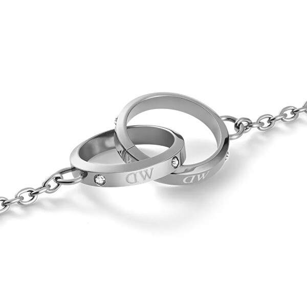 Krásný ocelový náhrdelník s krystaly Classic Lumine DW00400354