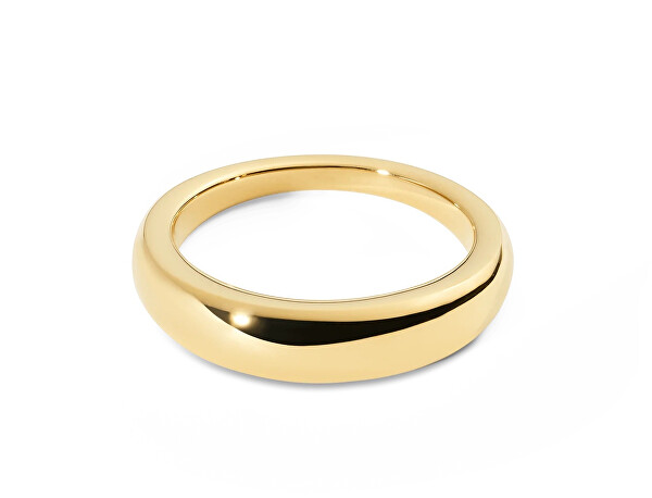 Minimalistický prsten z pozlacené oceli Flow DW00402039