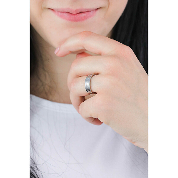 Módní ocelový prsten Elan DW0040010