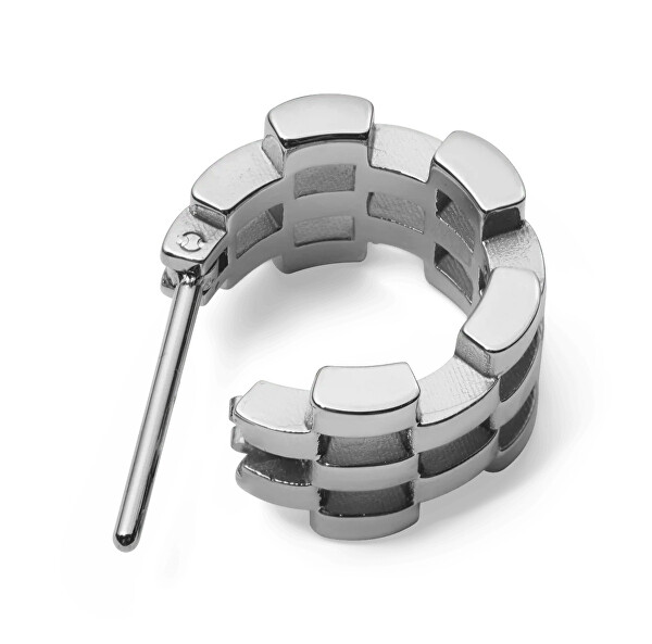 Módní kruhové náušnice z oceli 3-Link DW00401019