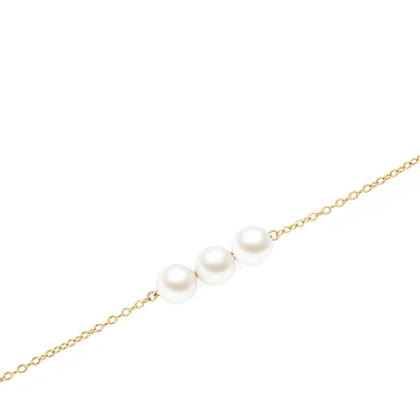 Nadčasový náramek se Swarovski perlami Pearl Trio DW00402104