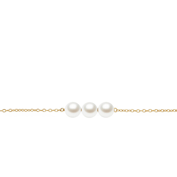Nadčasový náramek se Swarovski perlami Pearl Trio DW00402104
