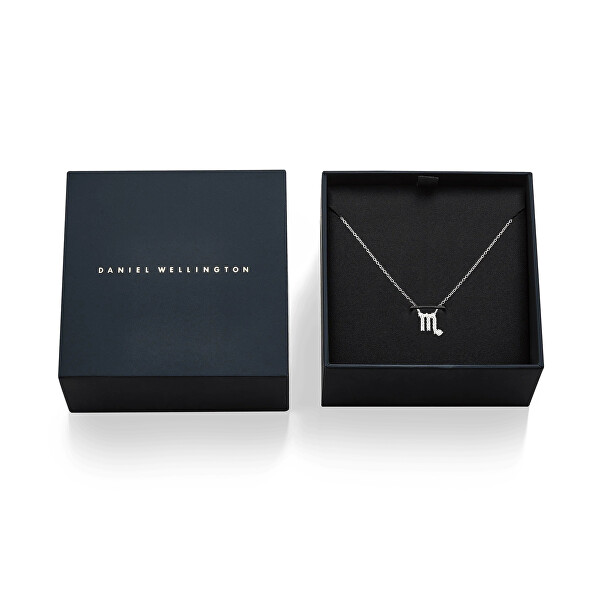 Nestárnoucí ocelový náhrdelník znamení Štír Crystal Zodiac DW00400950