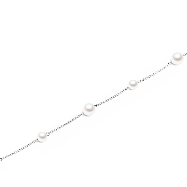 Ocelový náramek s perlami Swarovski Pearl Step DW00402106