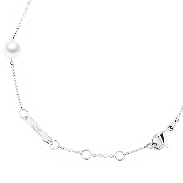 Ocelový náramek s perlami Swarovski Pearl Step DW00402106