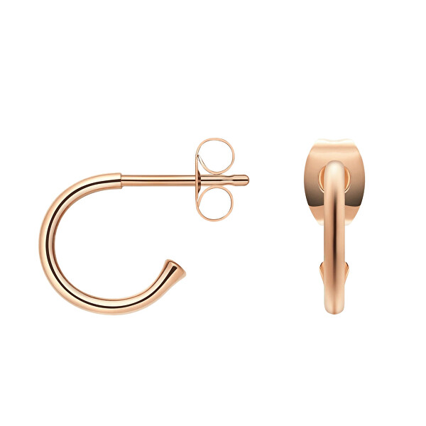 Pozlacené kruhové náušnice Charms DW00400767