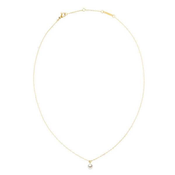 Pozlacený náhrdelník s perlou Swarovski Pearl DW00401958