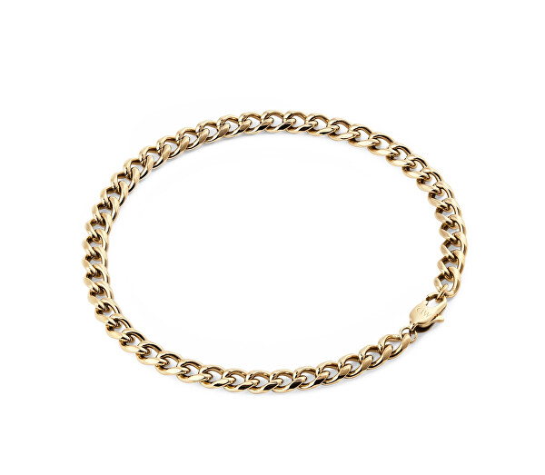 Pozlacený unisex náramek z oceli Ellipse DW00402096