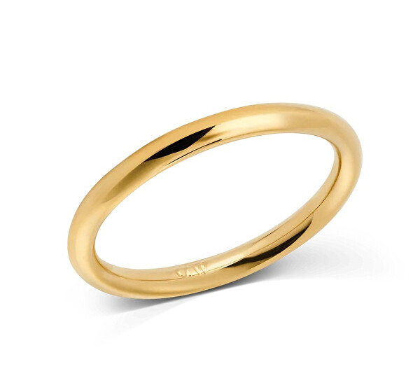 Pozlacený unisex prsten z oceli Arch DW0040190