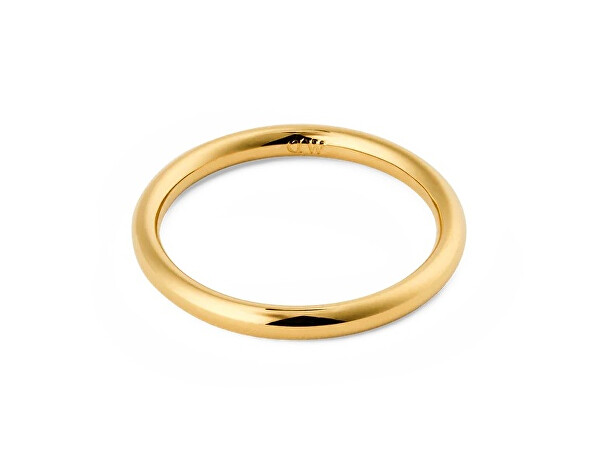 Pozlacený unisex prsten z oceli Arch DW0040190