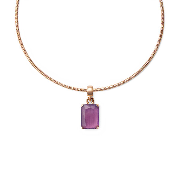 Překrásný pozlacený přívěsek s ametystem Charms DW00401470