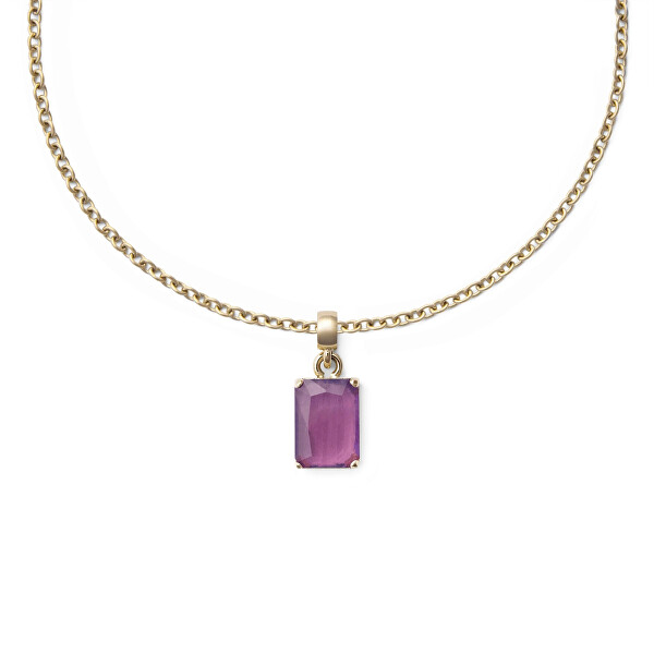 Překrásný pozlacený přívěsek s ametystem Charms DW00401471