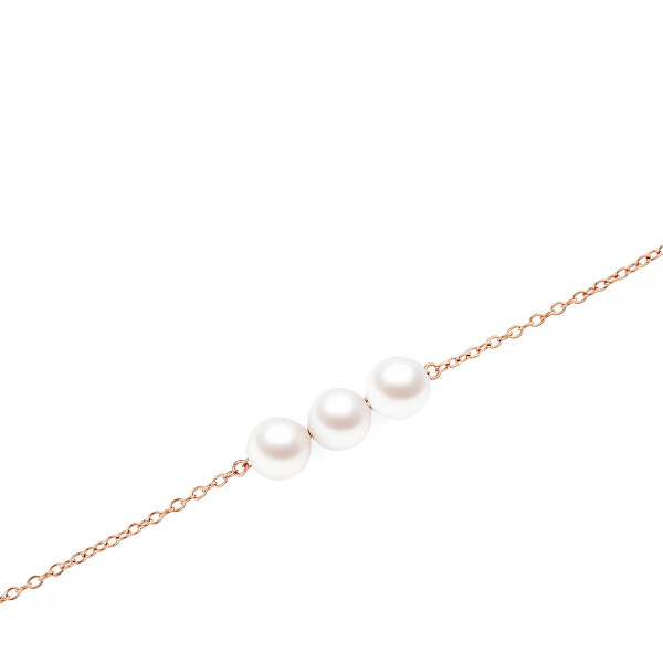 Pôvabný náramok so Swarovski perlami Pearl Trio DW00402105