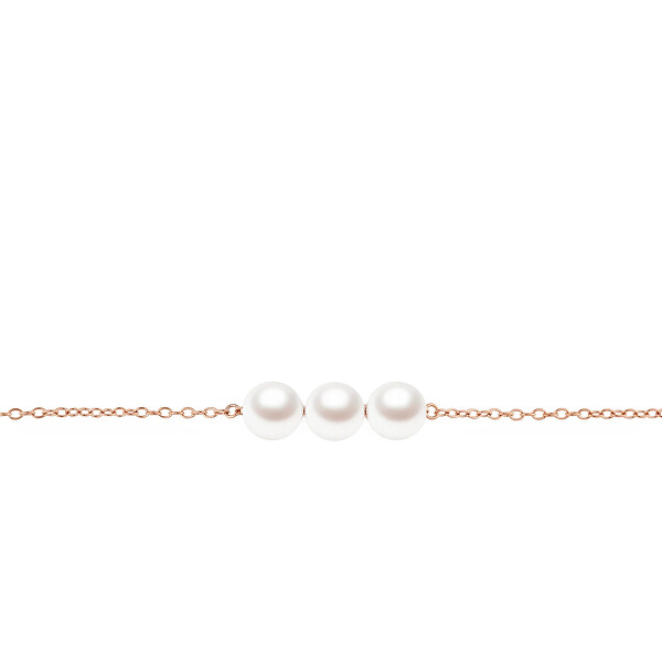 Pôvabný náramok so Swarovski perlami Pearl Trio DW00402105