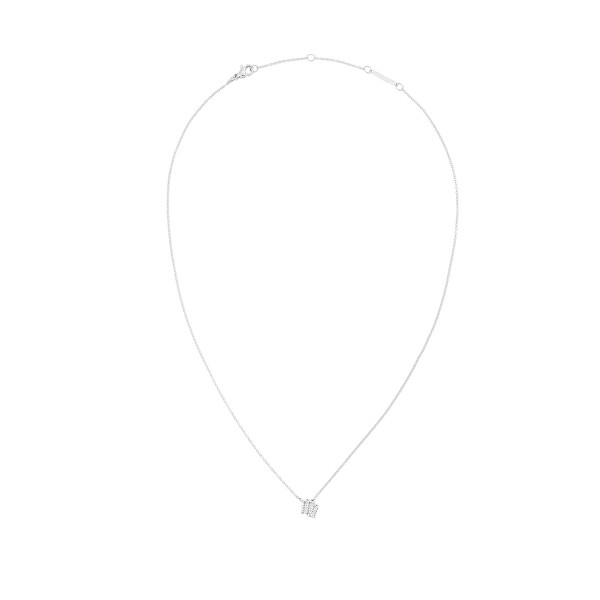 Půvabný ocelový náhrdelník znamení Panna Crystal Zodiac DW00400948