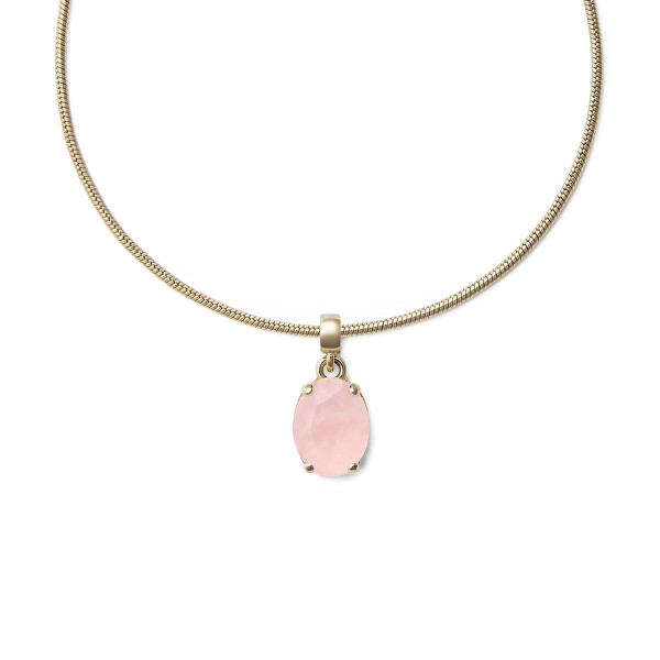 Půvabný pozlacený přívěsek s růženínem Charms DW00401459