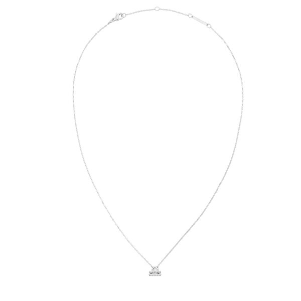 Slušivý ocelový náhrdelník znamení Váhy Crystal Zodiac DW00400949