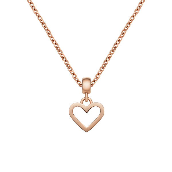 Srdíčkový přívěsek z pozlacené oceli Charms DW00400428