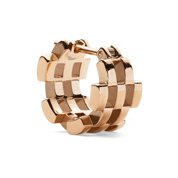 Stylové bronzové náušnice 5-Link DW00400960