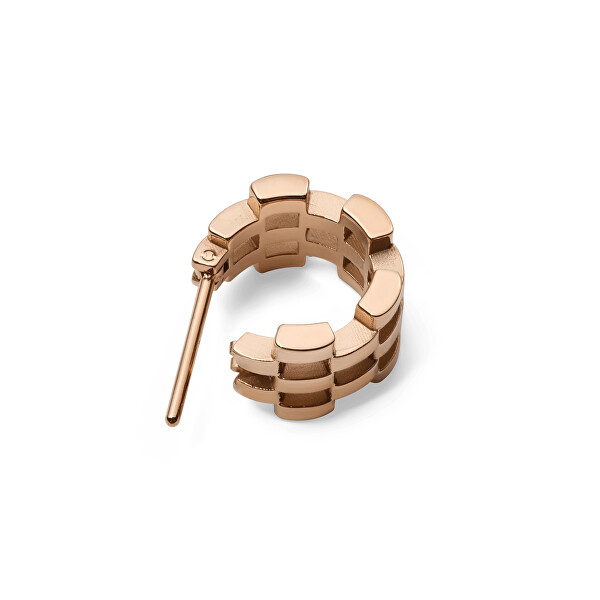 Stylové bronzové náušnice 5-Link DW00400960
